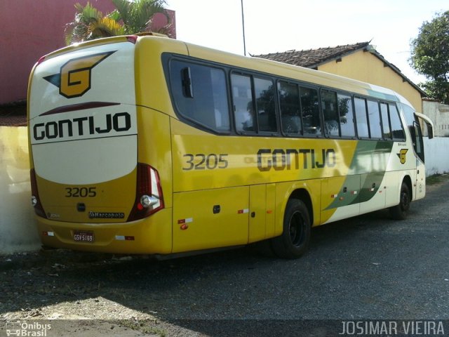 Empresa Gontijo de Transportes 3205 na cidade de Curvelo, Minas Gerais, Brasil, por Josimar Vieira. ID da foto: 963130.