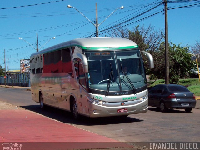 Viação Garcia 7676 na cidade de Apucarana, Paraná, Brasil, por Emanoel Diego.. ID da foto: 963419.