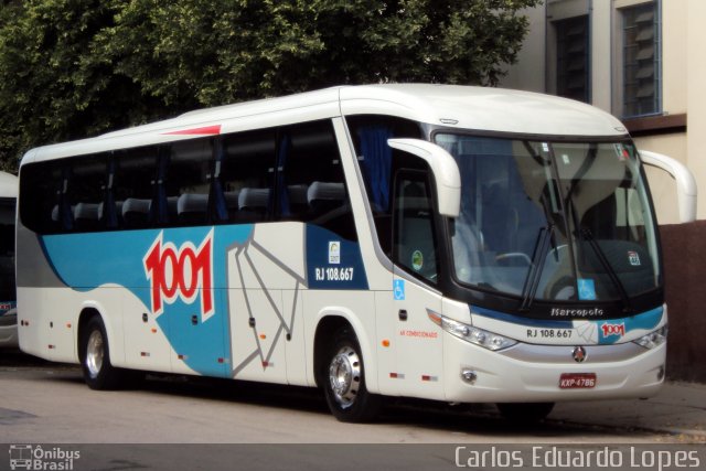 Auto Viação 1001 RJ 108.667 na cidade de Rio de Janeiro, Rio de Janeiro, Brasil, por Carlos Eduardo Lopes. ID da foto: 963197.