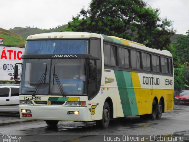 Empresa Gontijo de Transportes 15345 na cidade de Coronel Fabriciano, Minas Gerais, Brasil, por Lucas Oliveira. Número da foto: #1006090.