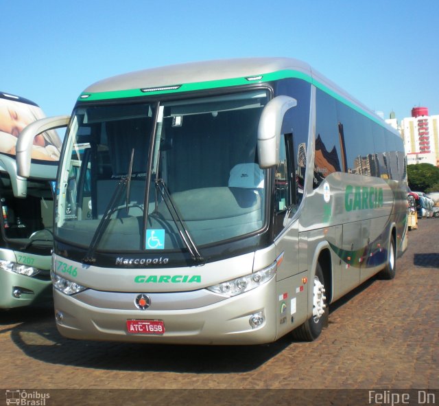 Viação Garcia 7346 na cidade de Londrina, Paraná, Brasil, por Felipe  Dn. ID da foto: 1024298.