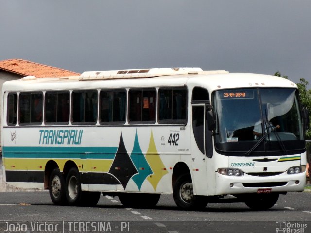 Viação Transpiauí 442 na cidade de Teresina, Piauí, Brasil, por João Victor. ID da foto: 1027528.