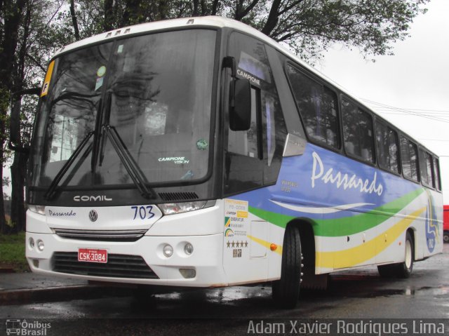 Passaredo Transporte e Turismo 703 na cidade de Cubatão, São Paulo, Brasil, por Adam Xavier Rodrigues Lima. Número da foto: #1026567.
