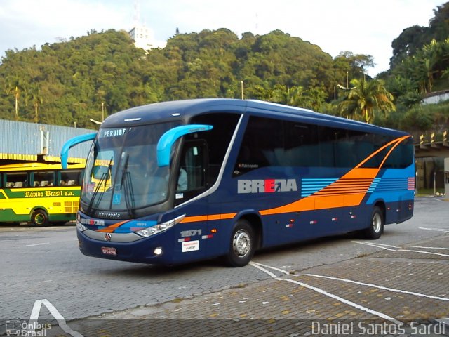 Breda Transportes e Serviços 1571 na cidade de Santos, São Paulo, Brasil, por Daniel Santos Sardi. Número da foto: #1029978.