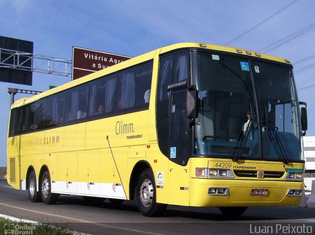 Viação Itapemirim 44209 na cidade de Vitória, Espírito Santo, Brasil, por Luan Peixoto. ID da foto: 1028393.