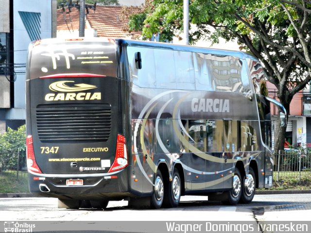 Viação Garcia 7347 na cidade de Curitiba, Paraná, Brasil, por Wagner Domingos Ivanesken. Número da foto: #1029028.