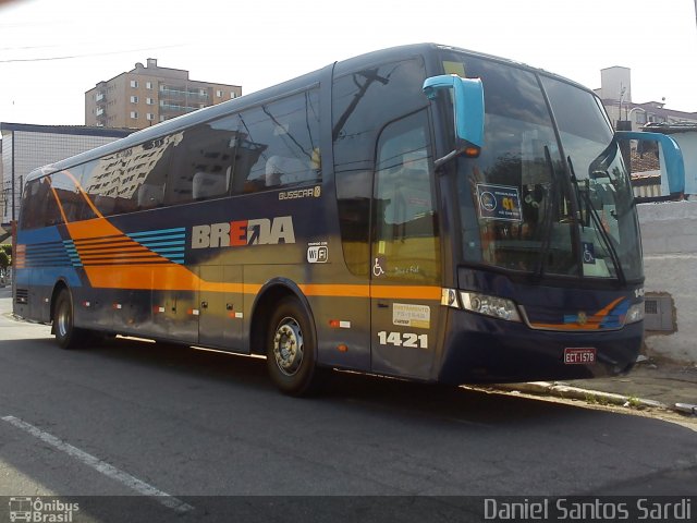 Breda Transportes e Serviços 1421 na cidade de Praia Grande, São Paulo, Brasil, por Daniel Santos Sardi. Número da foto: #1029893.