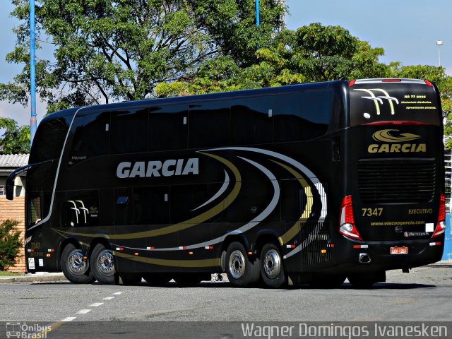 Viação Garcia 7347 na cidade de Curitiba, Paraná, Brasil, por Wagner Domingos Ivanesken. Número da foto: #1028983.