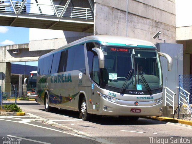 Viação Garcia 7436 na cidade de Campinas, São Paulo, Brasil, por Thiago Santos. Número da foto: #1029672.