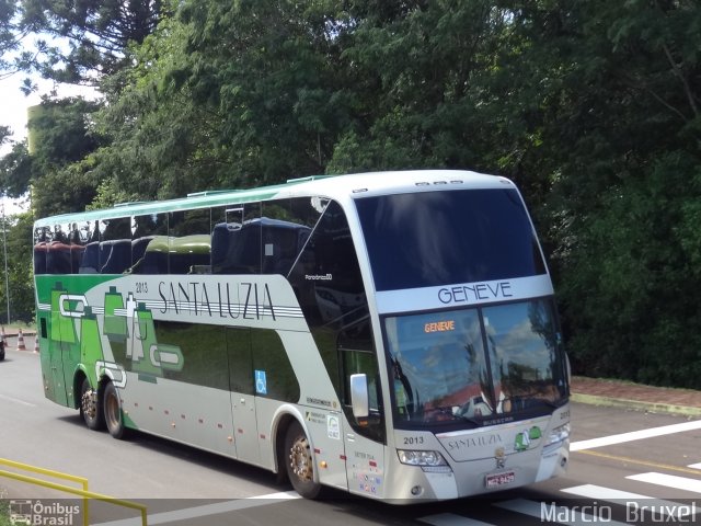 Santa Luzia Transporte e Turismo - Geneve Turismo 2013 na cidade de Foz do Iguaçu, Paraná, Brasil, por Marcio  Bruxel. Número da foto: #1029420.