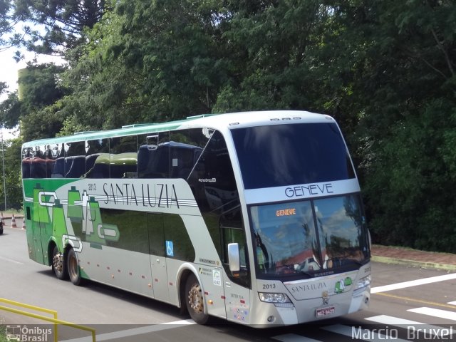 Santa Luzia Transporte e Turismo - Geneve Turismo 2013 na cidade de Foz do Iguaçu, Paraná, Brasil, por Marcio  Bruxel. ID da foto: 1029420.