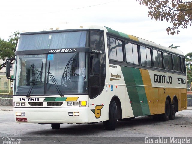 Empresa Gontijo de Transportes 15760 na cidade de São José dos Campos, São Paulo, Brasil, por Geraldo Magela. ID da foto: 1031611.