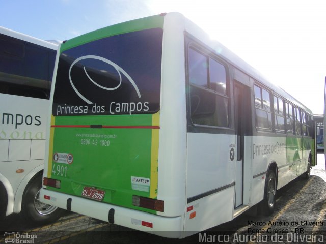 Expresso Princesa dos Campos 4901 na cidade de Ponta Grossa, Paraná, Brasil, por Marco Aurélio de Oliveira. ID da foto: 1031509.