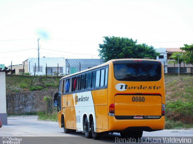 Viação Nordeste 0660 na cidade de Natal, Rio Grande do Norte, Brasil, por Renato Hudson Valdevino. Número da foto: #1031102.