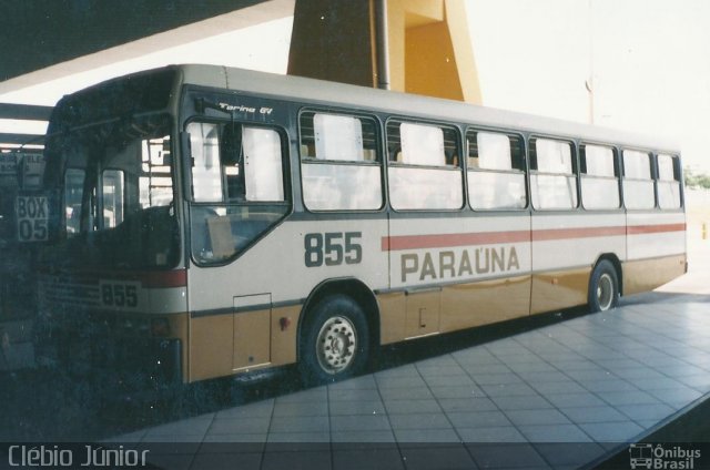 Viação Paraúna 855 na cidade de Goiânia, Goiás, Brasil, por Clébio Júnior. ID da foto: 1030309.