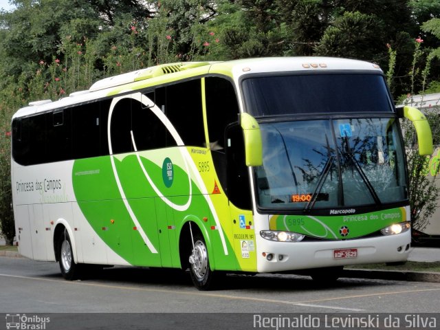 Expresso Princesa dos Campos 5895 na cidade de Curitiba, Paraná, Brasil, por Reginaldo Levinski da Silva. Número da foto: #1030112.
