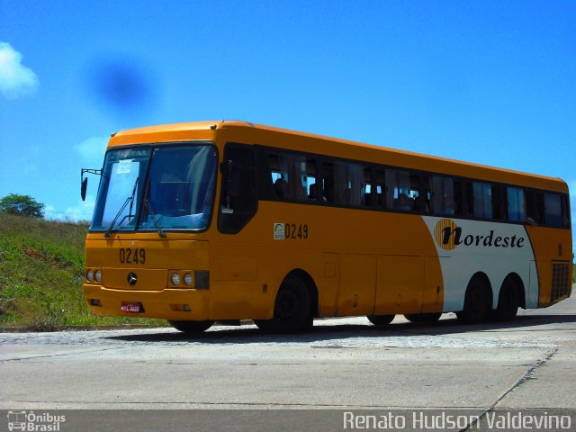Viação Nordeste 0249 na cidade de Natal, Rio Grande do Norte, Brasil, por Renato Hudson Valdevino. Número da foto: #1033260.