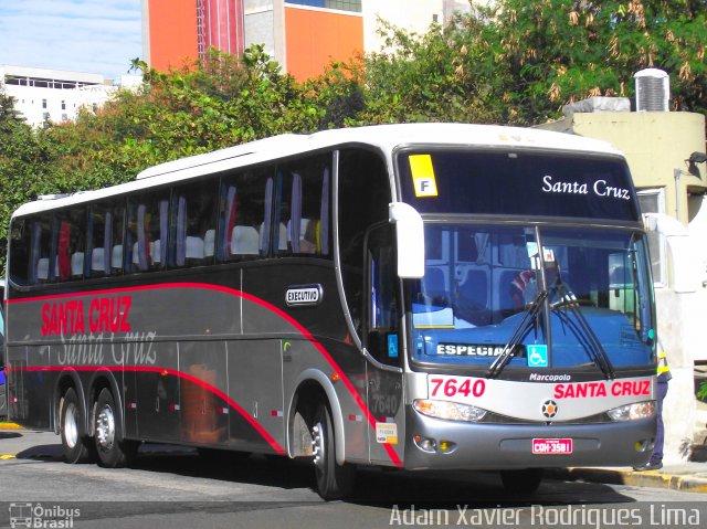 Viação Santa Cruz 7640 na cidade de São Paulo, São Paulo, Brasil, por Adam Xavier Rodrigues Lima. ID da foto: 1032403.