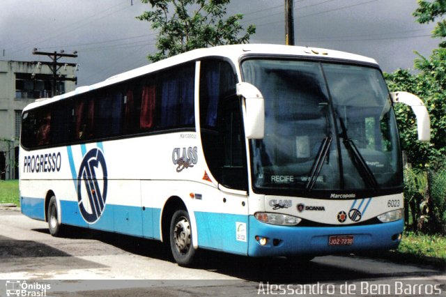 Auto Viação Progresso 6023 na cidade de Recife, Pernambuco, Brasil, por Alessandro de Bem Barros. Número da foto: #1033838.
