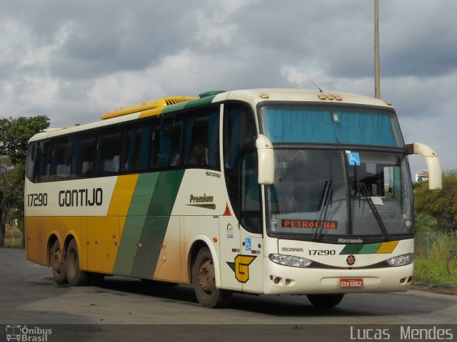 Empresa Gontijo de Transportes 17290 na cidade de Montes Claros, Minas Gerais, Brasil, por Lucas  Mendes. ID da foto: 1035335.