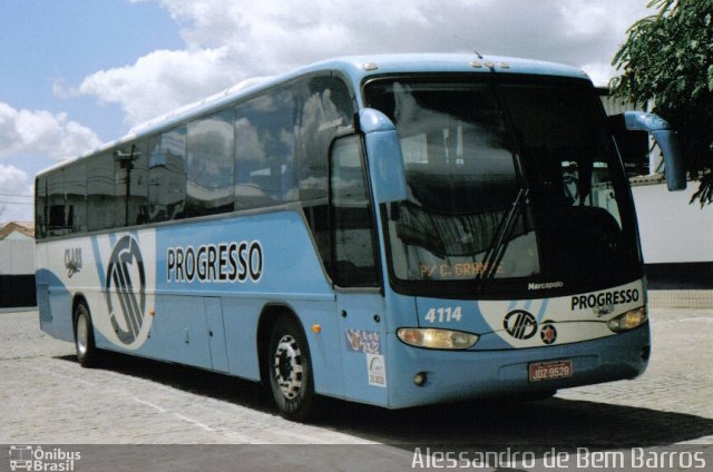 Auto Viação Progresso 4114 na cidade de Caruaru, Pernambuco, Brasil, por Alessandro de Bem Barros. ID da foto: 1035343.