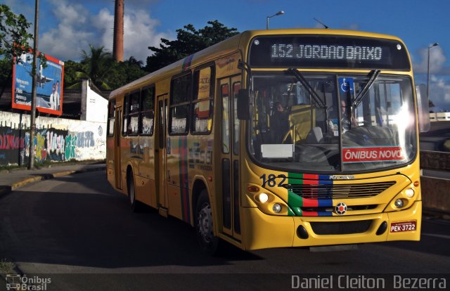 Expresso Vera Cruz 182 na cidade de Recife, Pernambuco, Brasil, por Daniel Cleiton  Bezerra. Número da foto: #1034724.