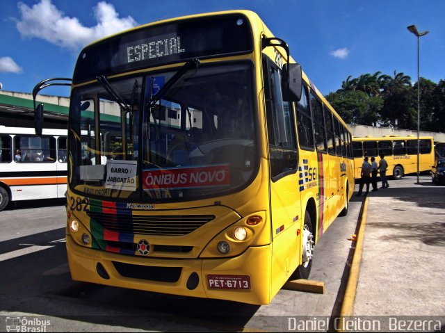Expresso Vera Cruz 282 na cidade de Jaboatão dos Guararapes, Pernambuco, Brasil, por Daniel Cleiton  Bezerra. Número da foto: #1034727.
