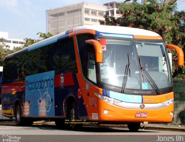 Viação Piracicabana 1270 na cidade de São Paulo, São Paulo, Brasil, por Jones Bh. ID da foto: 1034182.