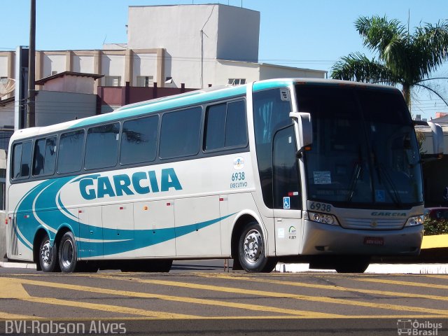 Viação Garcia 6938 na cidade de Londrina, Paraná, Brasil, por Robson Alves. ID da foto: 1036174.