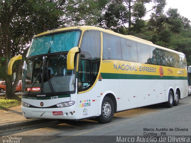 Nacional Expresso 52715 na cidade de Curitiba, Paraná, Brasil, por Marco Aurélio de Oliveira. Número da foto: #1036748.