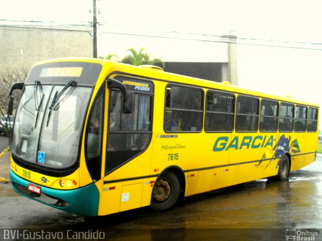 Viação Garcia 7615 na cidade de Apucarana, Paraná, Brasil, por Gustavo Candido. Número da foto: #1036629.