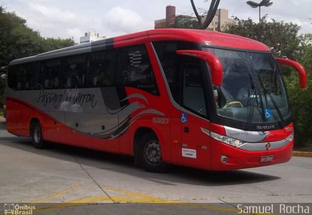 Empresa de Ônibus Pássaro Marron 5307 na cidade de São Paulo, São Paulo, Brasil, por Samuel  Rocha. Número da foto: #1036893.