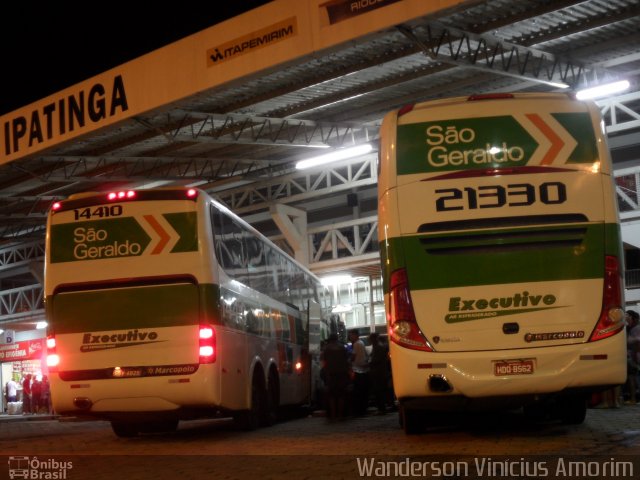 Cia. São Geraldo de Viação 21330 na cidade de Ipatinga, Minas Gerais, Brasil, por Wanderson Vinícius Amorim. ID da foto: 1036628.