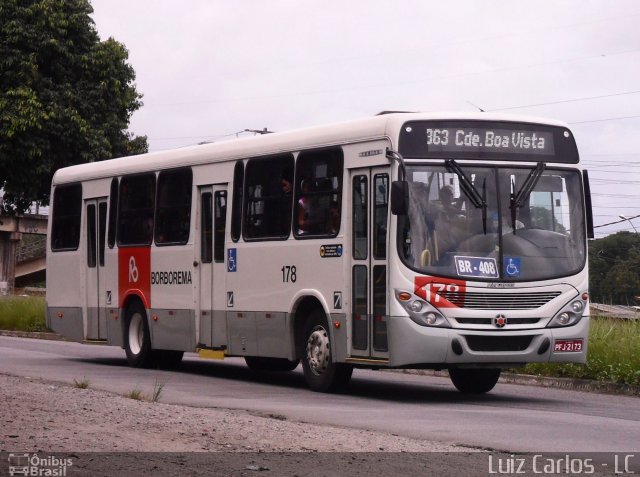 Borborema Imperial Transportes 178 na cidade de Jaboatão dos Guararapes, Pernambuco, Brasil, por Luiz Carlos de Santana. Número da foto: #1036364.