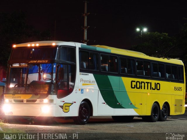 Empresa Gontijo de Transportes 15685 na cidade de Teresina, Piauí, Brasil, por João Victor. Número da foto: #1037168.