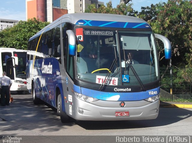 Viação Cometa 11241 na cidade de São Paulo, São Paulo, Brasil, por Roberto Teixeira. ID da foto: 1036804.