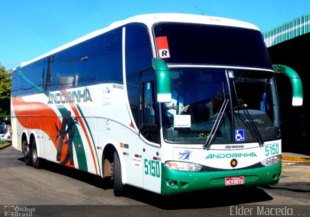 Empresa de Transportes Andorinha 5150 na cidade de Presidente Prudente, São Paulo, Brasil, por Elder Macedo. . . . ID da foto: 1036662.