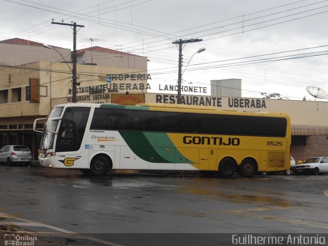 Empresa Gontijo de Transportes 11525 na cidade de Uberaba, Minas Gerais, Brasil, por Guilherme Antonio. Número da foto: #1036645.