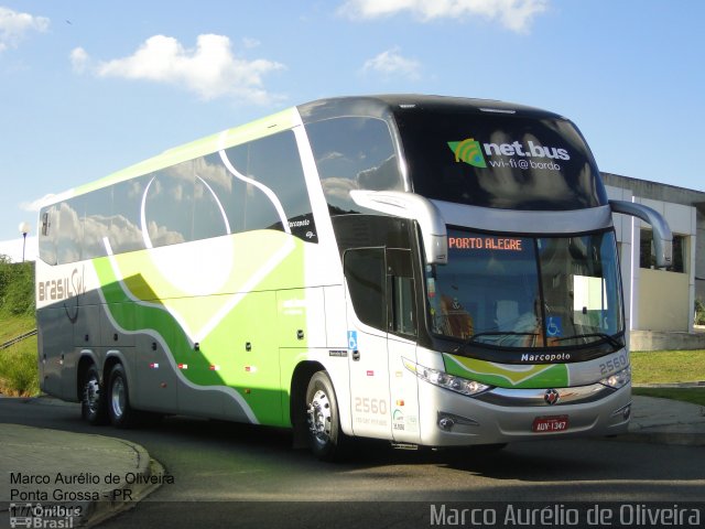 Brasil Sul Linhas Rodoviárias 2560 na cidade de Ponta Grossa, Paraná, Brasil, por Marco Aurélio de Oliveira. ID da foto: 1036786.