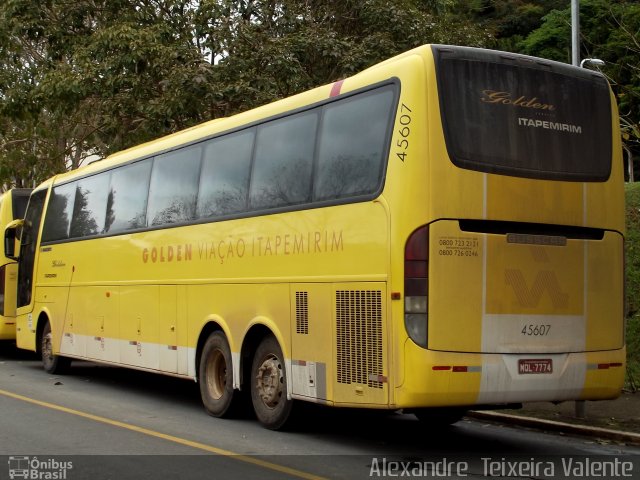Viação Itapemirim 45607 na cidade de Viçosa, Minas Gerais, Brasil, por Alexandre  Teixeira Valente. Número da foto: #1038771.