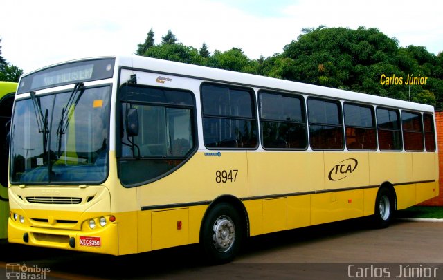 TCA - Transportes Coletivos Anápolis 8947 na cidade de Anápolis, Goiás, Brasil, por Carlos Júnior. ID da foto: 1038527.