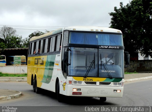 Empresa Gontijo de Transportes 15335 na cidade de Vitória da Conquista, Bahia, Brasil, por Cleber Bus. ID da foto: 1038841.