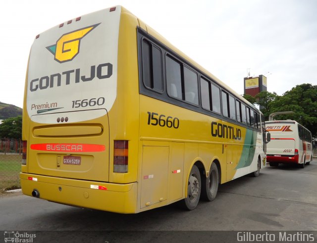 Empresa Gontijo de Transportes 15660 na cidade de Vitória, Espírito Santo, Brasil, por Gilberto Martins. Número da foto: #1038593.