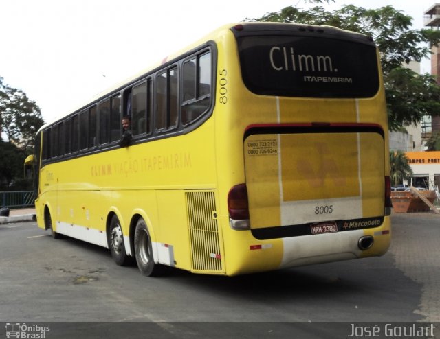 Viação Itapemirim 8005 na cidade de Muriaé, Minas Gerais, Brasil, por José Goulart. Número da foto: #1040406.