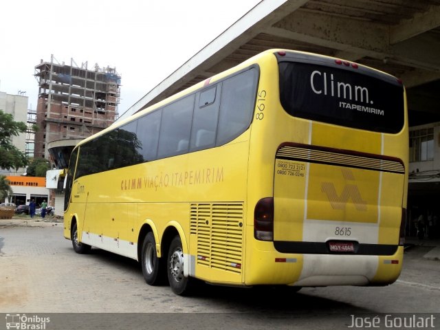 Viação Itapemirim 8615 na cidade de Muriaé, Minas Gerais, Brasil, por José Goulart. Número da foto: #1040419.