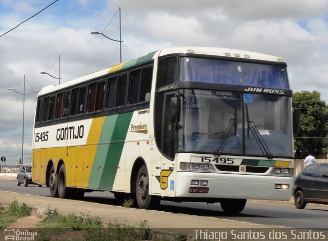 Empresa Gontijo de Transportes 15495 na cidade de Vitória da Conquista, Bahia, Brasil, por Thiago Santos. Número da foto: #1039799.