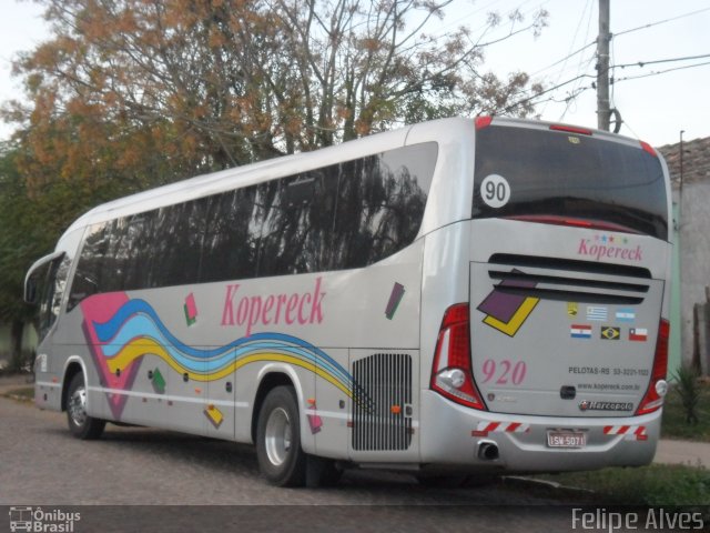 Kopereck Turismo 920 na cidade de Pelotas, Rio Grande do Sul, Brasil, por Felipe Alves. Número da foto: #1040700.