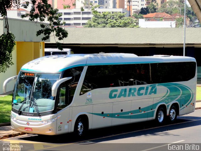Viação Garcia 7926 na cidade de Ribeirão Preto, São Paulo, Brasil, por Gean Brito. Número da foto: #1042284.
