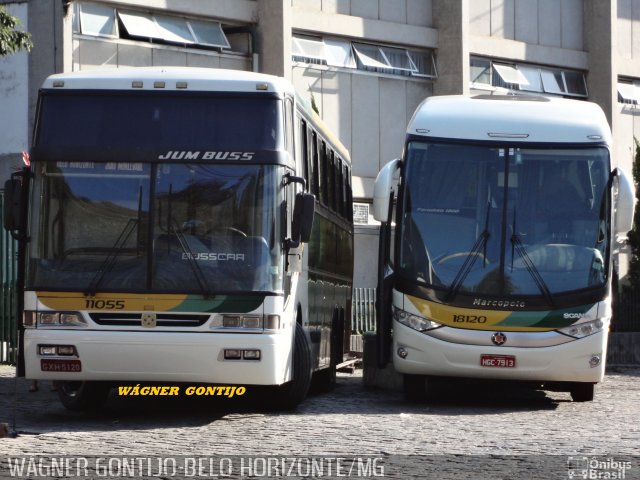 Empresa Gontijo de Transportes 11055 na cidade de Belo Horizonte, Minas Gerais, Brasil, por Wagner Gontijo Várzea da Palma-mg. ID da foto: 1041609.