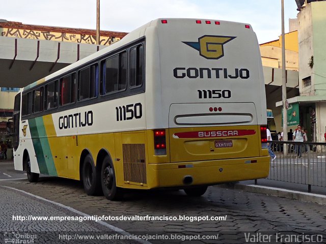 Empresa Gontijo de Transportes 11150 na cidade de Belo Horizonte, Minas Gerais, Brasil, por Valter Francisco. Número da foto: #1042653.